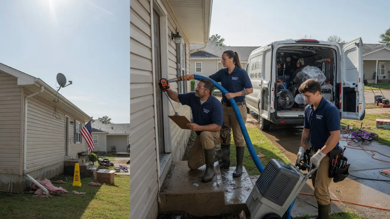 Ceiling Water Damage Restoration in Melcher Dallas, IA near me